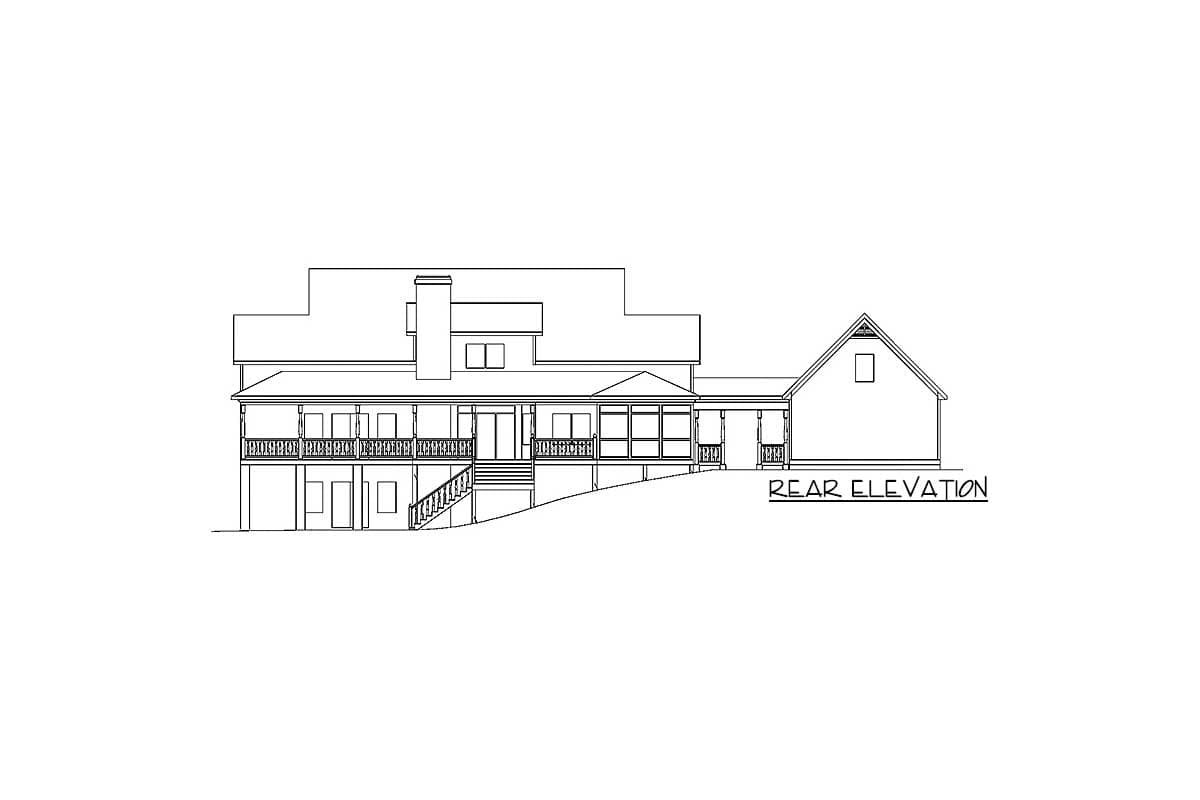 Plan 2056GA: Quaint Country Porch - Image #18 - Country, Farmhouse
