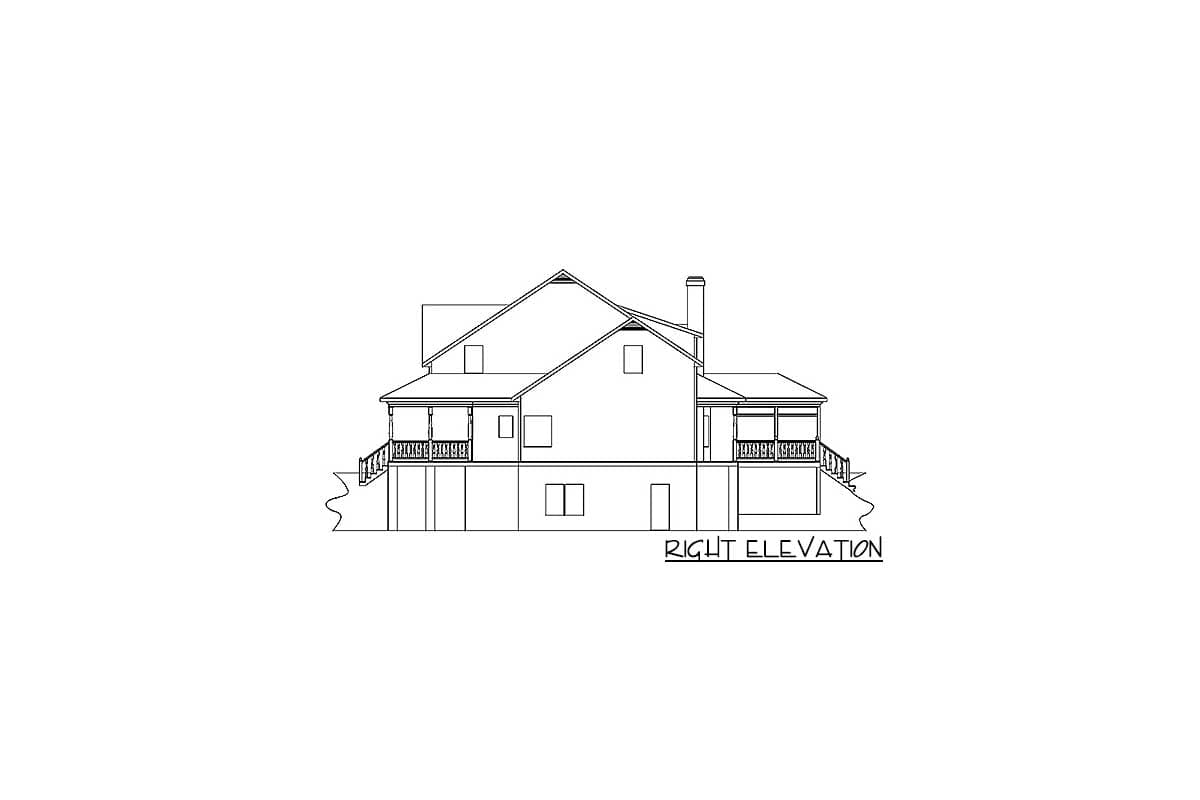 Plan 2056GA: Quaint Country Porch - Image #19 - Country, Farmhouse