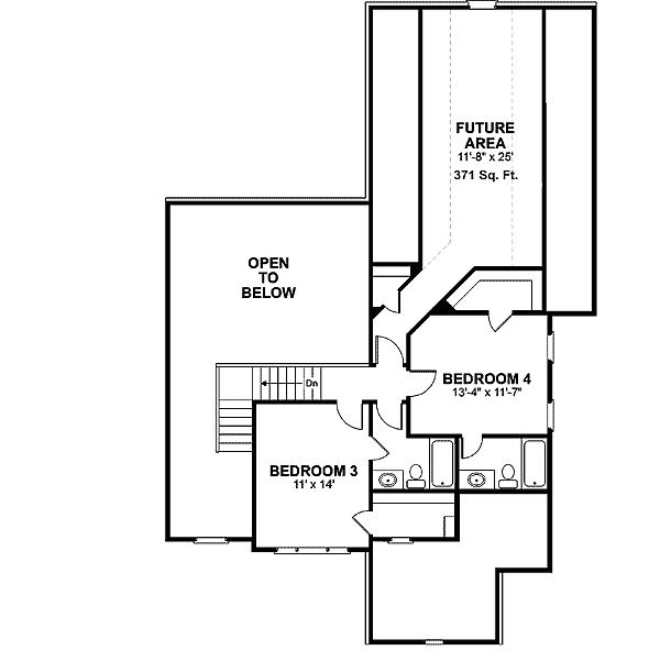 Plan 2066GA: Charming Country Home Plan - Floor Plan - 2nd Floor - Traditional