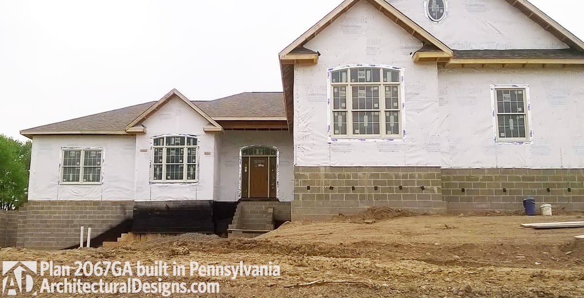 build gallery item - House Plan 2067GA comes to life in Pennsylvania!