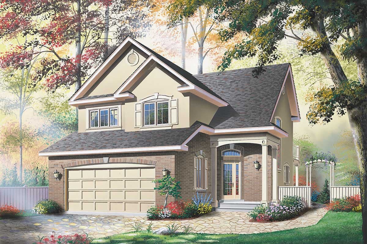 Plan 21014DR: 3-Bed House Plan with Sunken Family Room - Image #6 - Traditional