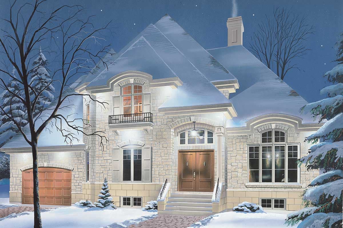 Plan 21015DR: European House Plan Boasts Cozy Floor Plan - Image #4 - European
