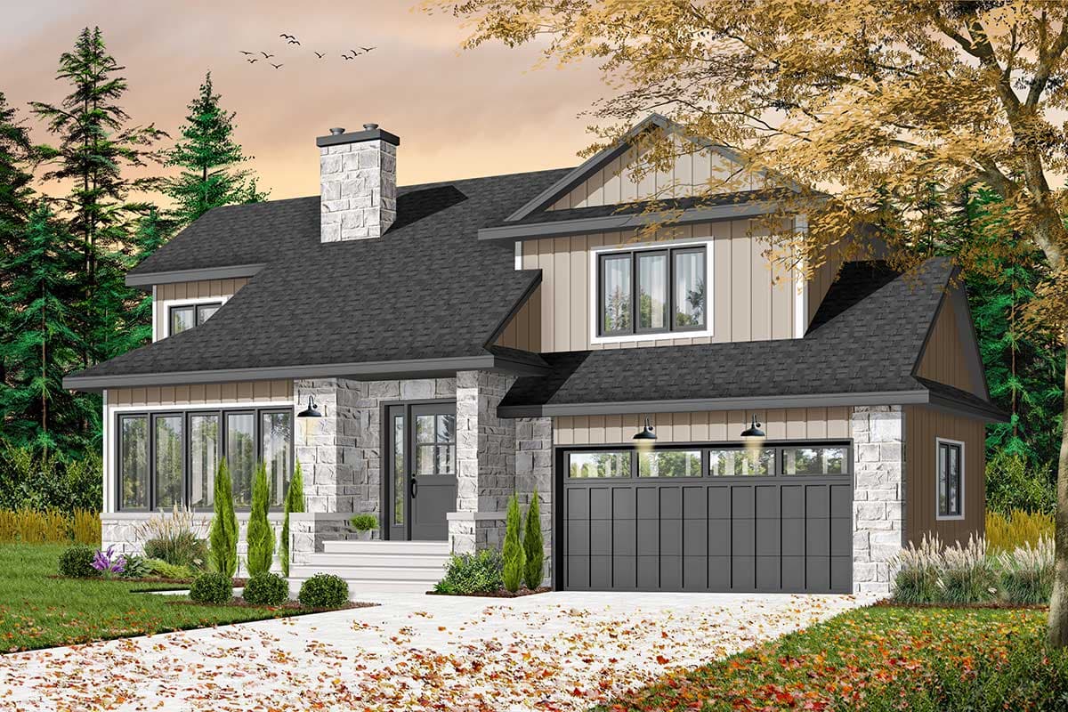 Plan 21029DR: Mezzanine with Views Below - Image #5 - Contemporary, New American, Northwest, Transitional