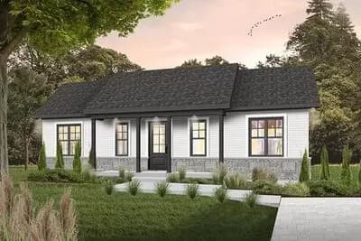 Open Floor Plan with Optional Version