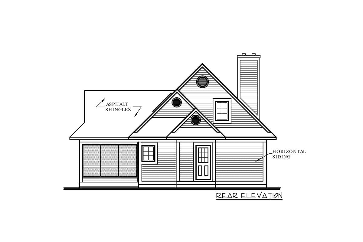 Plan 2104DR: Sloping Lot Vacation Home Plan - Image #8 - Cottage, Country, Vacation