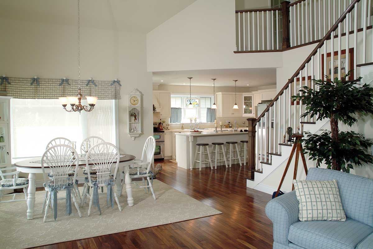 Plan 2105DR: Cottage with 2-Story Family Room Perfect for a Rear-Sloping Lot - Image #5 - Cottage, Country, Vacation