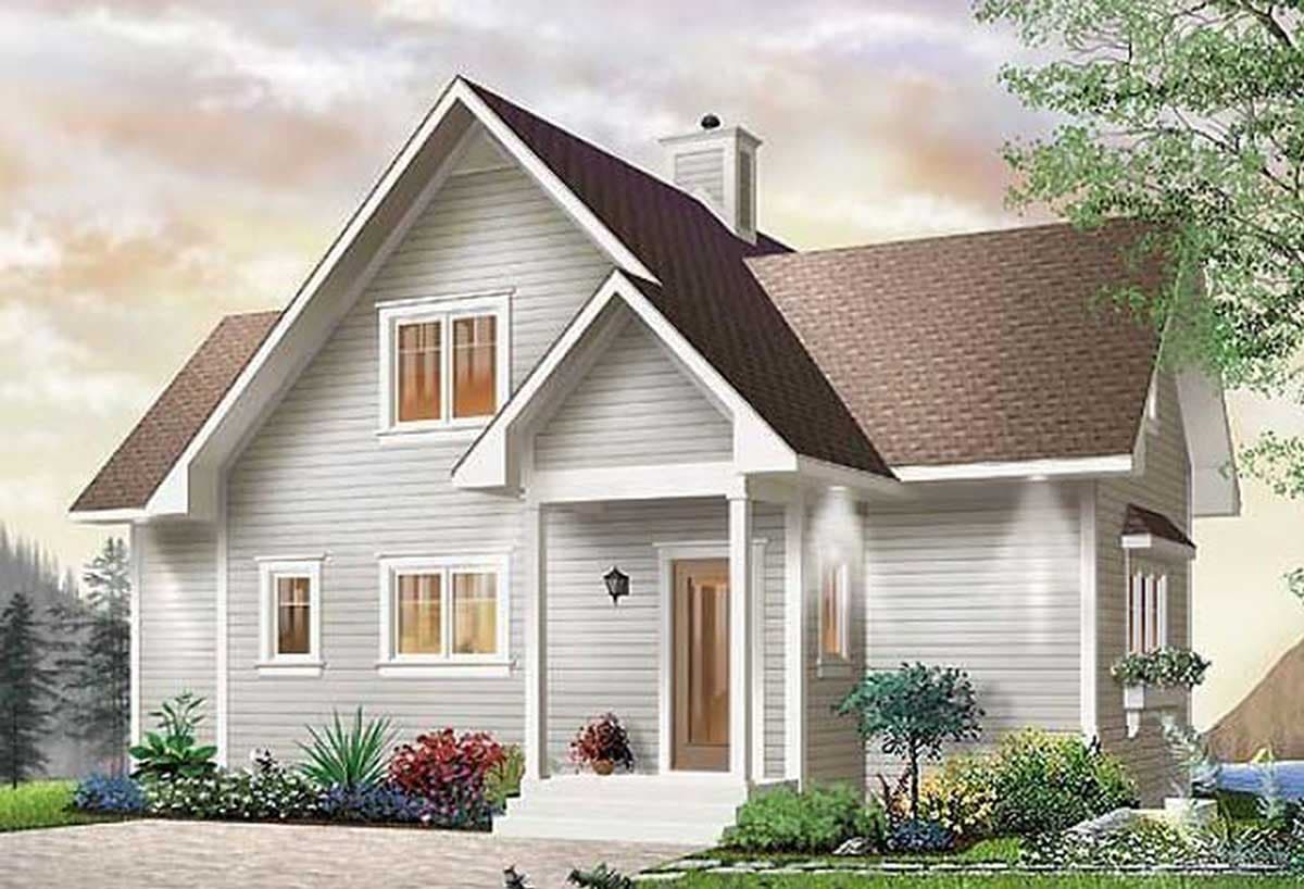 Plan 2105DR: Cottage with 2-Story Family Room Perfect for a Rear-Sloping Lot - Image #10 - Cottage, Country, Vacation