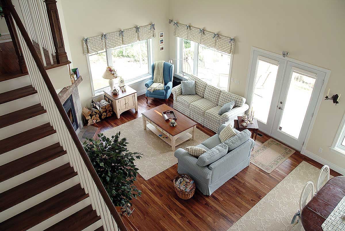 Plan 2105DR: Cottage with 2-Story Family Room Perfect for a Rear-Sloping Lot - Image #6 - Cottage, Country, Vacation