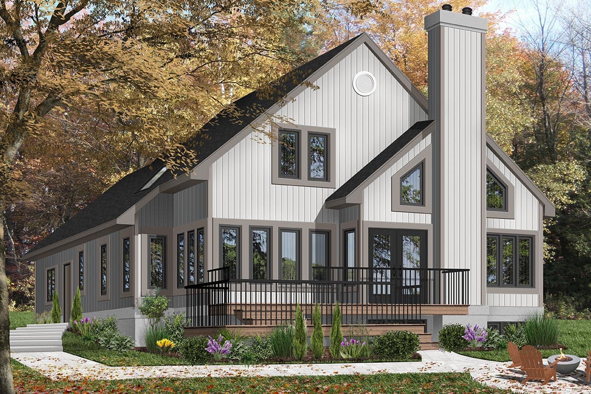 Plan 21057DR: Mezzanine and Bonus Room Add Space - Image #5 - Cottage, Northwest, Vacation