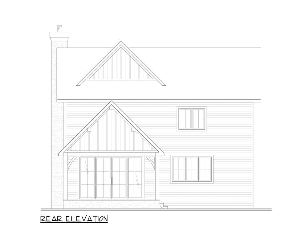 Plan 21066DR: 3-Bed Modern Farmhouse Plan with One-Garage - 1997 Sq Ft - Image #5 - Modern Farmhouse, Traditional