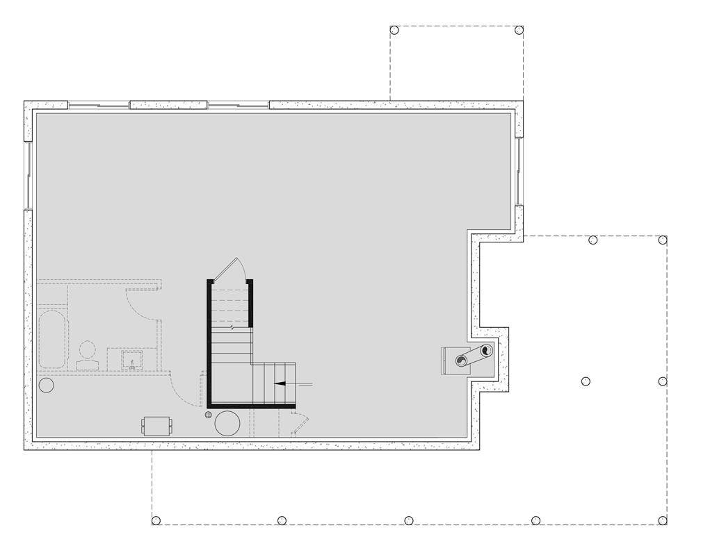 Plan 21089DR: Great Views - Floor Plan - Basement - Contemporary, Vacation