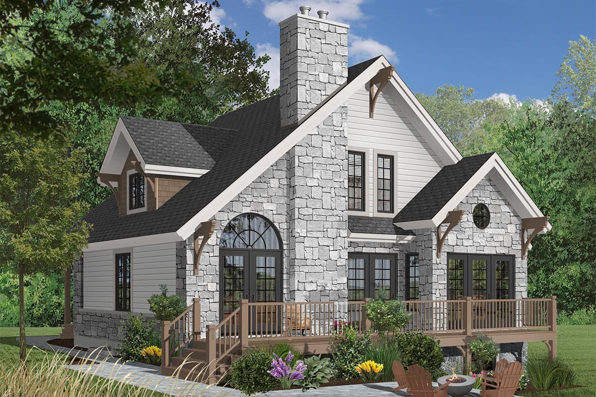 Plan 21091DR: Four-Seasons Cottage - Image #15 - Cottage, Country, Mountain, Rustic, Vacation