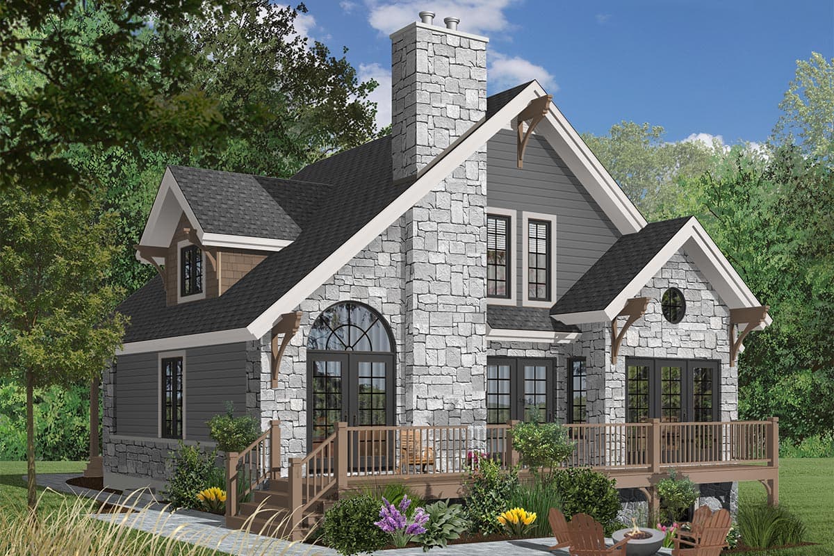 Plan 21091DR: Four-Seasons Cottage - Image #13 - Cottage, Country, Mountain, Rustic, Vacation