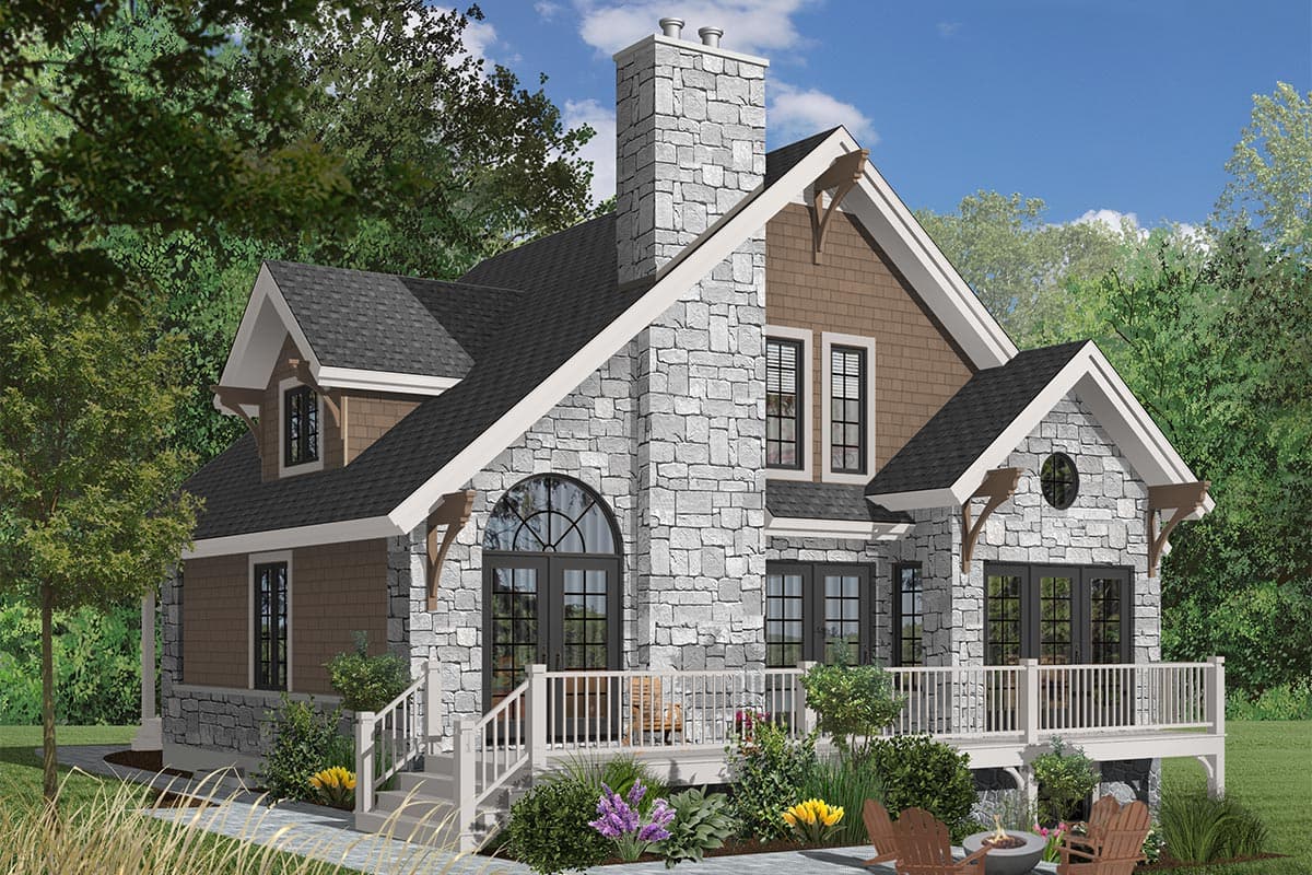 Plan 21091DR: Four-Seasons Cottage - Image #17 - Cottage, Country, Mountain, Rustic, Vacation