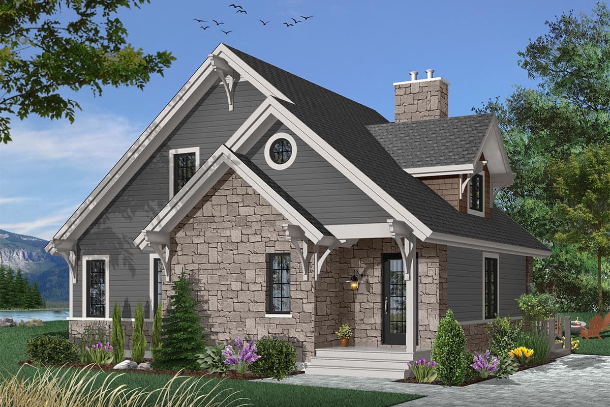 Plan 21091DR: Four-Seasons Cottage - Image #12 - Cottage, Country, Mountain, Rustic, Vacation