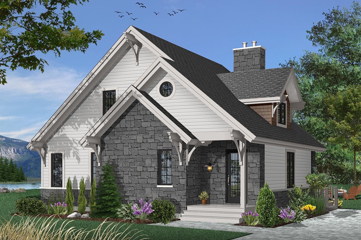 Plan 21091DR: Four-Seasons Cottage - Image #16 - Cottage, Country, Mountain, Rustic, Vacation