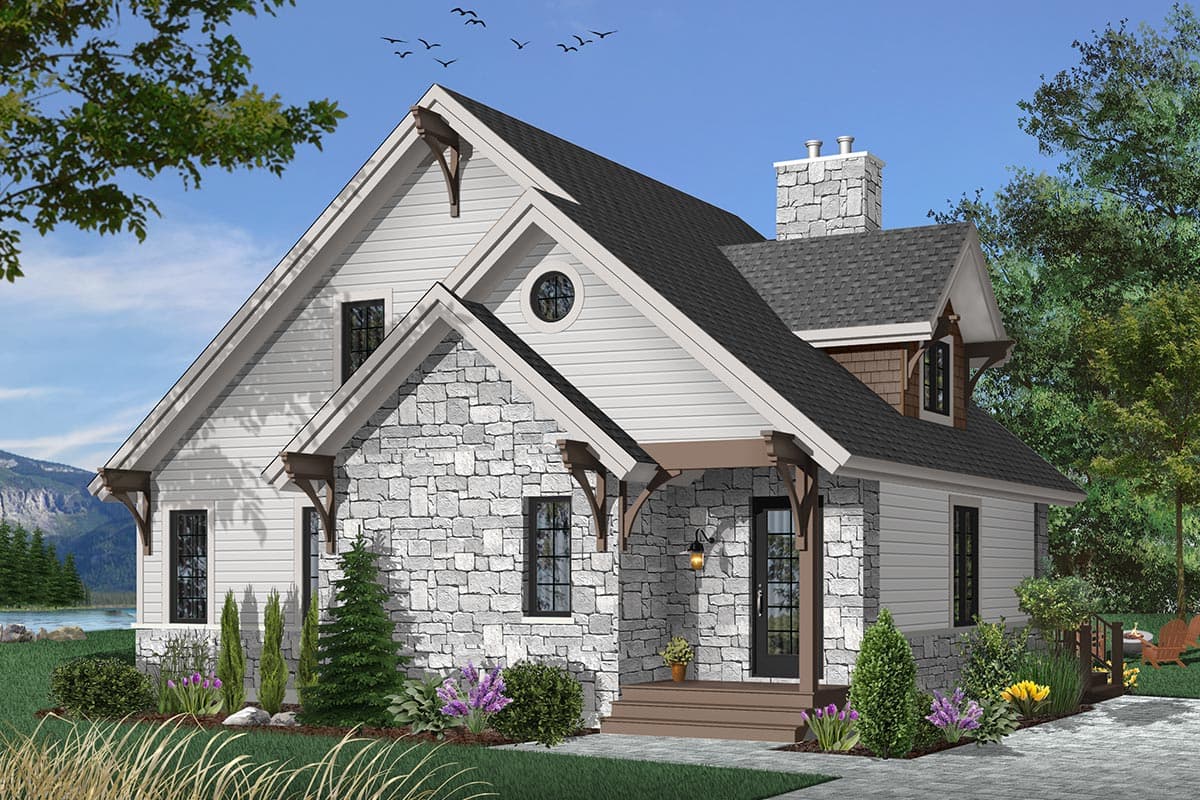 Plan 21091DR: Four-Seasons Cottage - Image #14 - Cottage, Country, Mountain, Rustic, Vacation