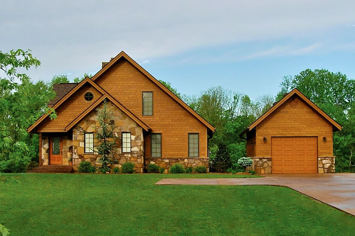 Plan 21091DR: Four-Seasons Cottage - Image #6 - Cottage, Country, Mountain, Rustic, Vacation