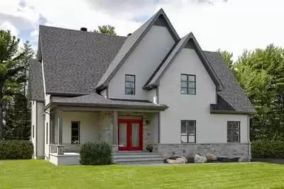 2000 Square Foot Country Farmhouse Plan with 3 Bedrooms