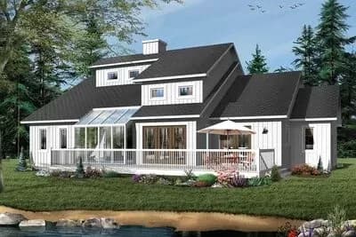 Sunlight Filled Vacation Home Plan