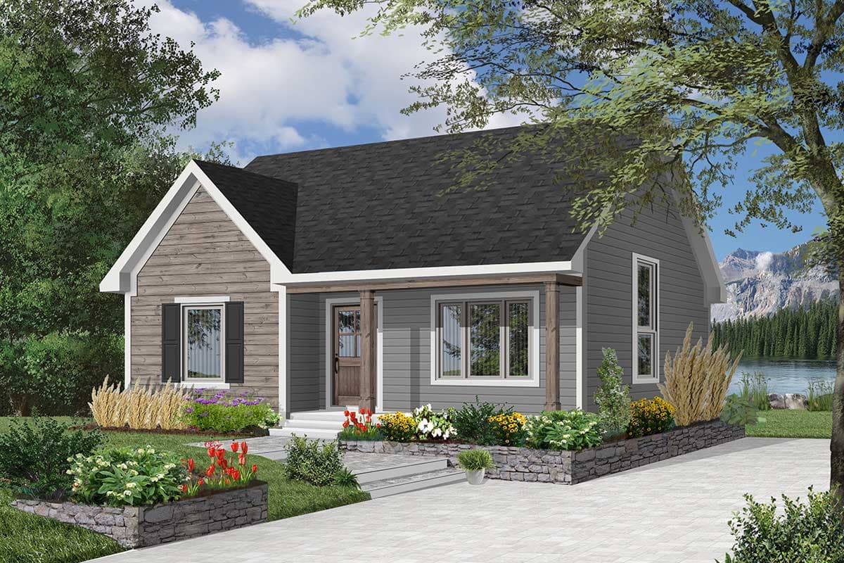 Plan 2112DR: Compact Country Bungalow - Image #6 - Cottage, Country, Vacation