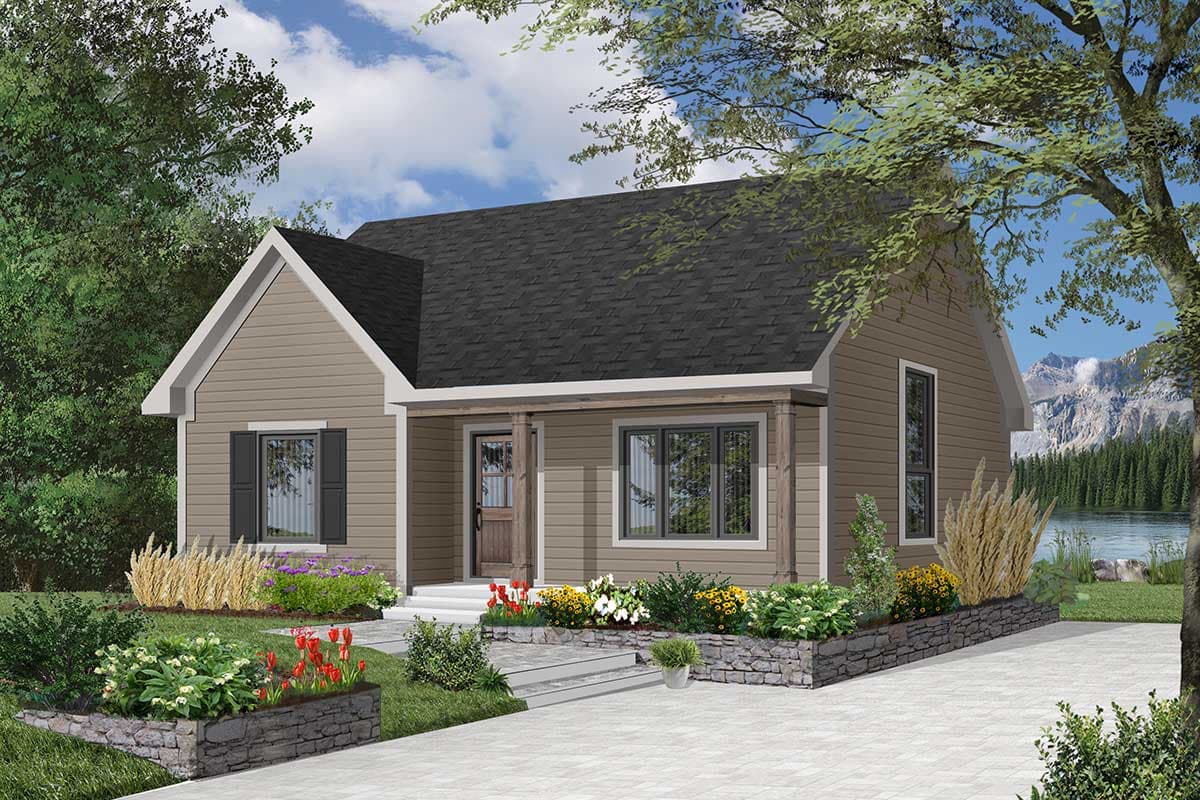 Plan 2112DR: Compact Country Bungalow - Image #7 - Cottage, Country, Vacation