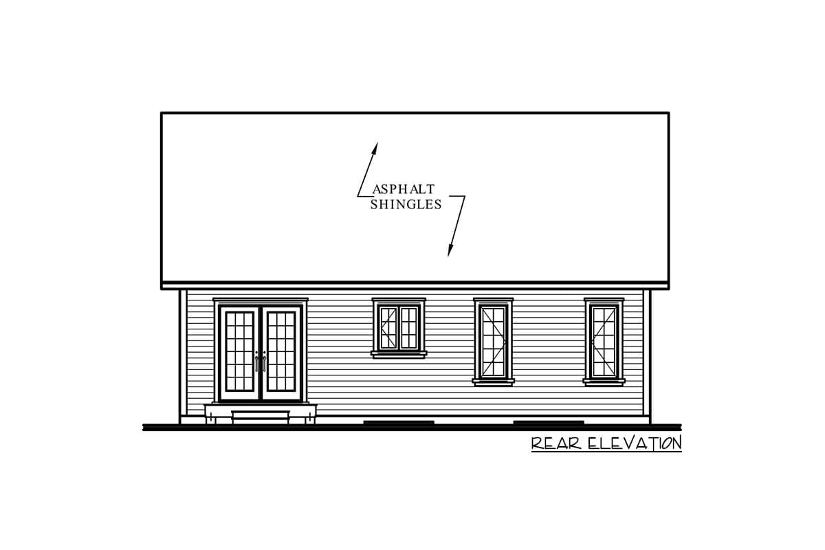 Plan 2112DR: Compact Country Bungalow - Image #12 - Cottage, Country, Vacation