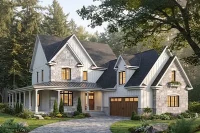 Farmhouse Plan With Wraparound Porch