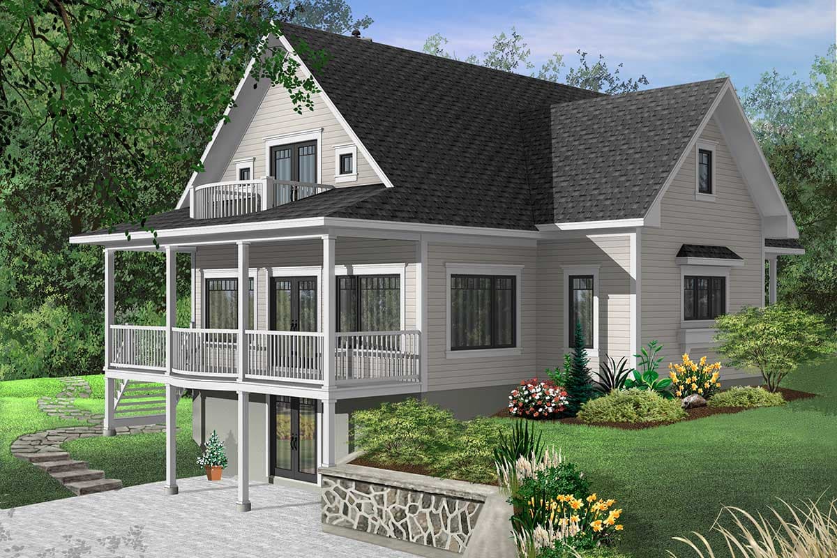 Plan 21126DR: Dream Design - Image #7 - Cottage, Vacation
