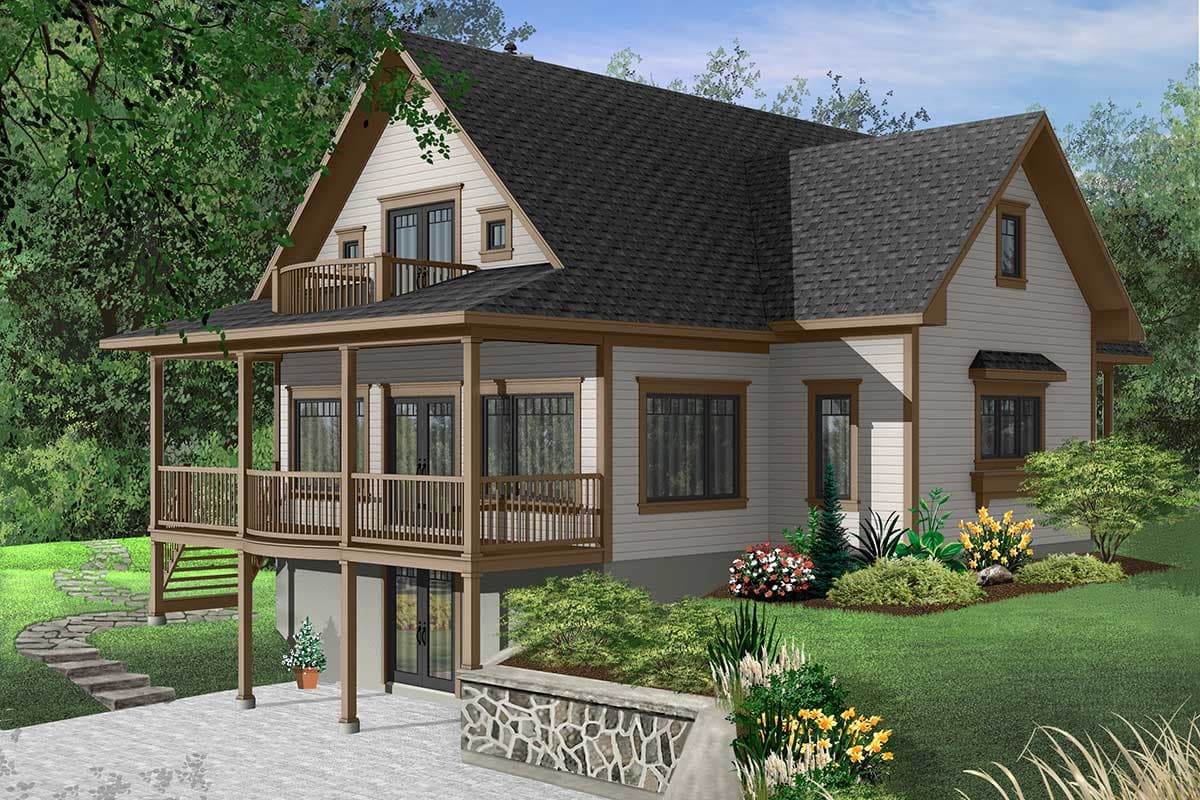 Plan 21126DR: Dream Design - Image #9 - Cottage, Vacation