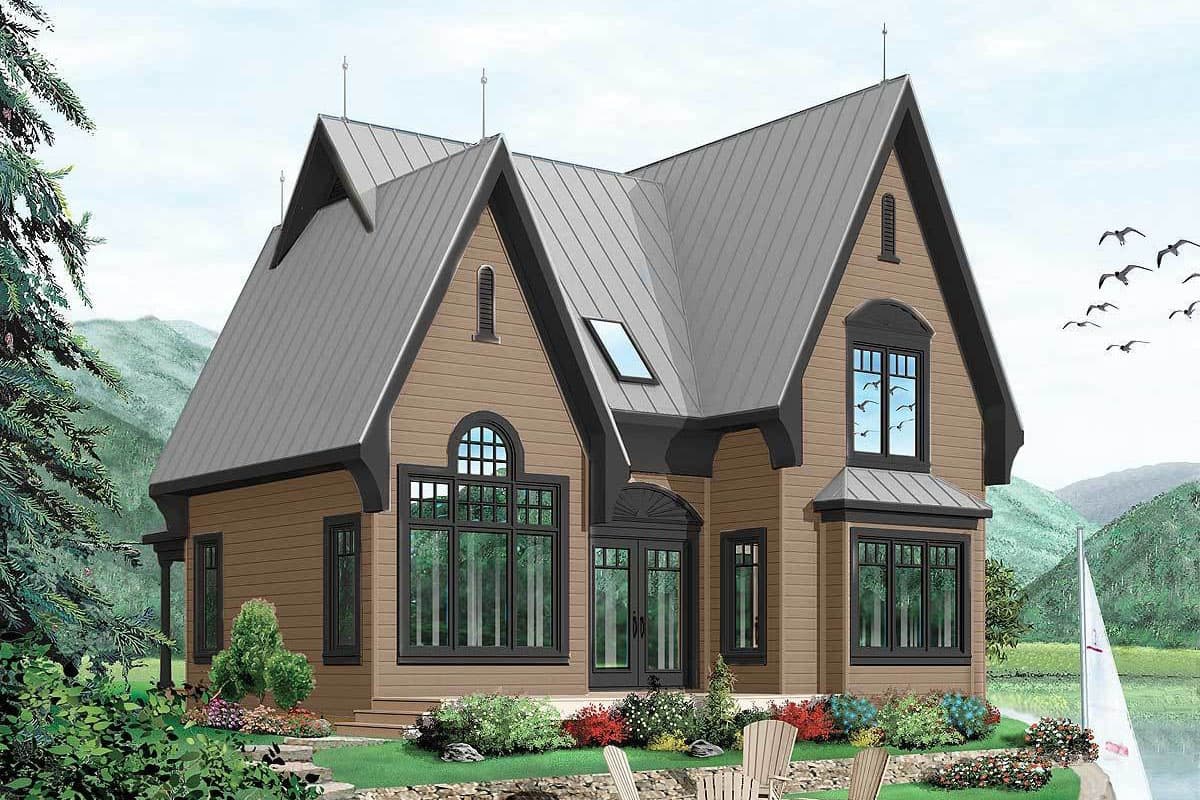 Plan 21127DR: Adorable Vacation Cottage - Image #6 - Cottage, Vacation