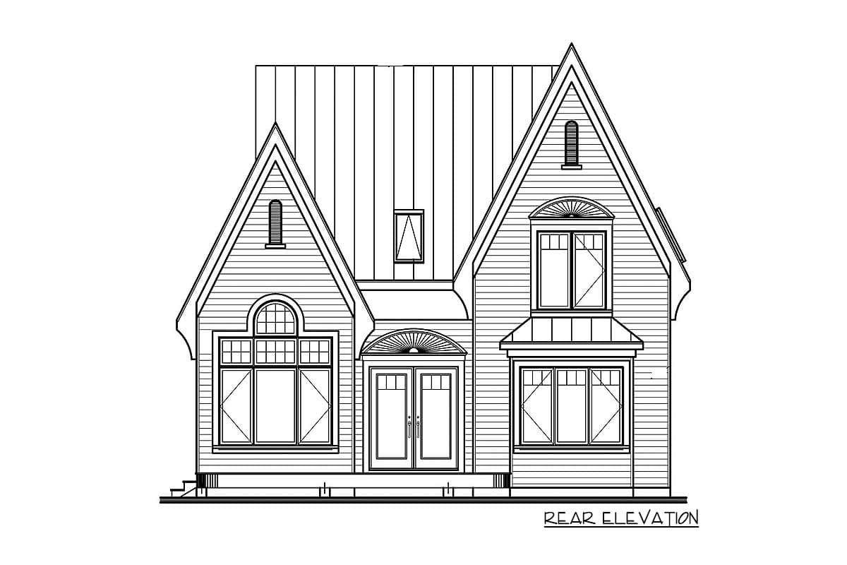 Plan 21127DR: Adorable Vacation Cottage - Image #8 - Cottage, Vacation