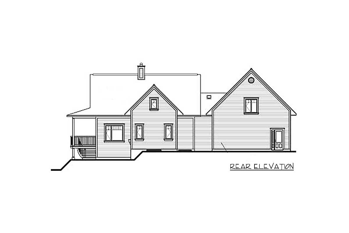 Plan 21128DR: Four-Season Vacation Home Plan - Image #9 - Cottage, Country, Vacation
