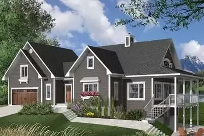 Four-Season Vacation Home Plan