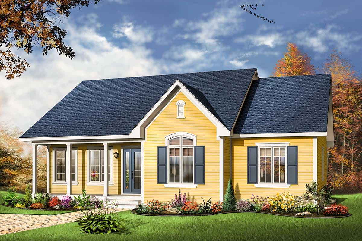 Plan 21156DR: Three Bedroom with Options - Image #5 - Ranch, Traditional