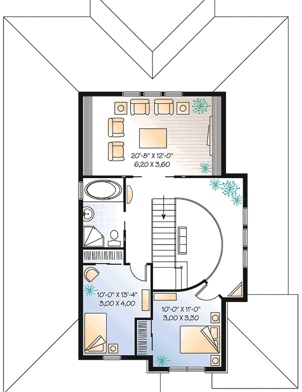 Plan 21160DR: Dream Home Plan - Floor Plan - 2nd Floor - Country, European, French Country, Traditional