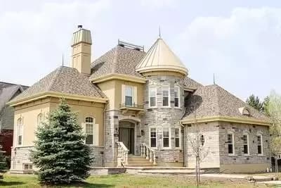 Elegant 3-Bed House Plan with Distinctive Turret - 2338 Sq Ft