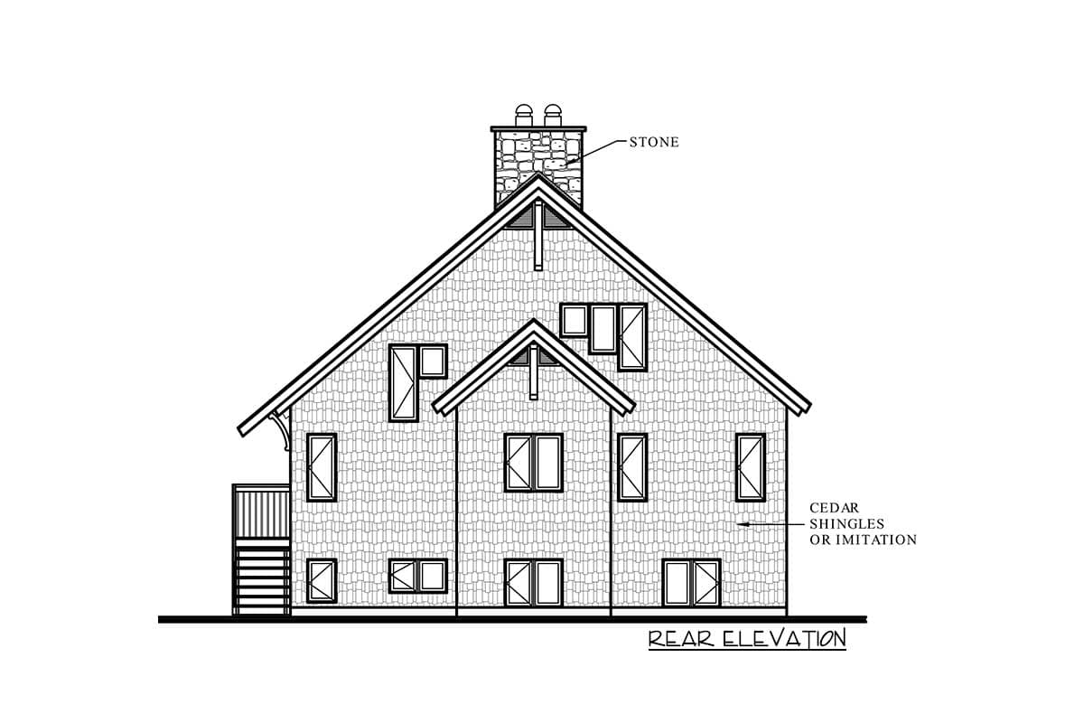 Plan 21178DR: Contemporary Vacation Home Design - Image #6 - Cabin, Contemporary, Cottage, Mountain, Rustic, Vacation