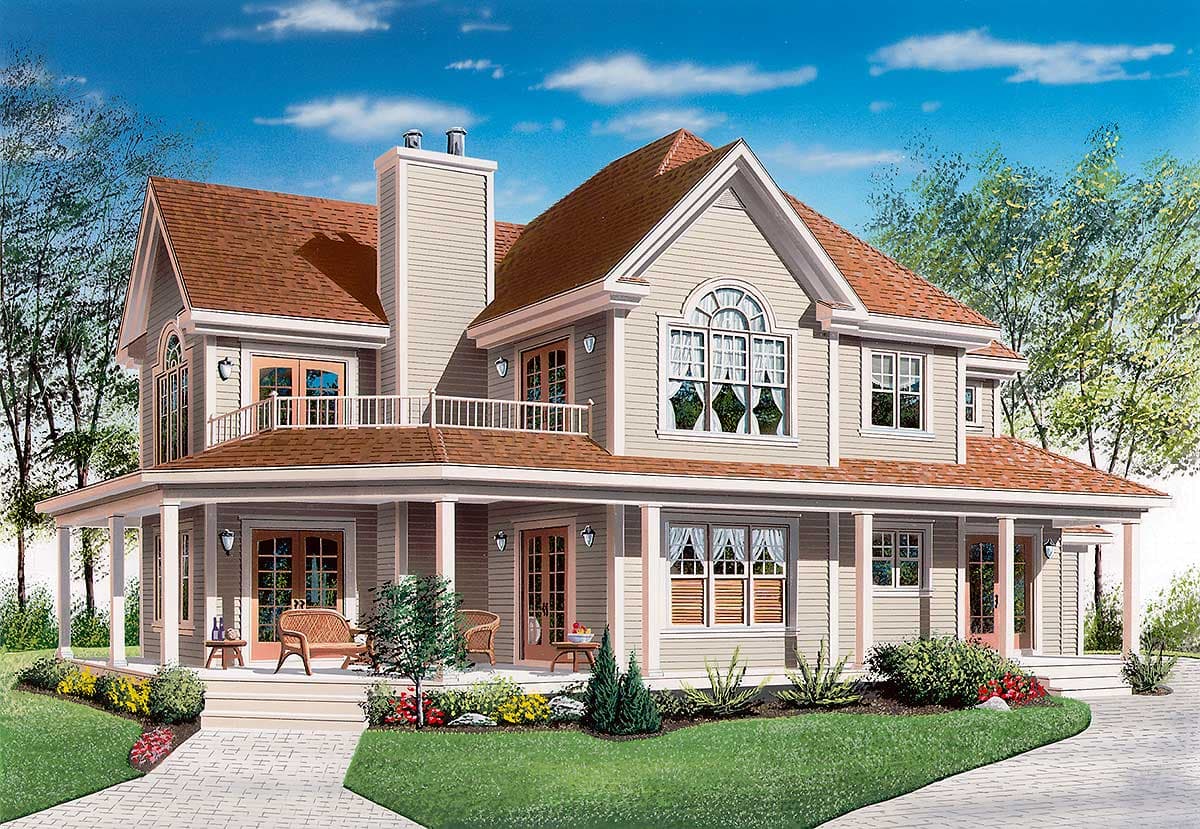 Plan 2118DR: Wonderful Wrap-Around Porch - Image #7