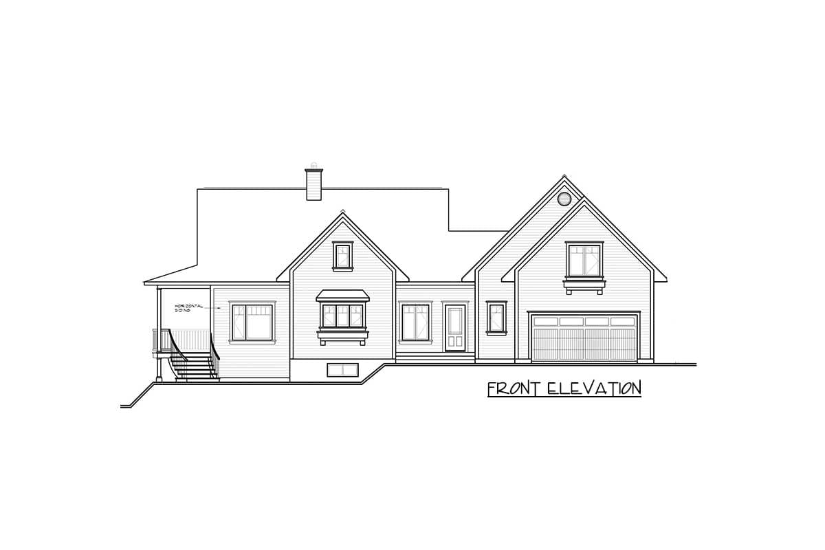 Plan 21184DR: Private Guest Suite in Cottage Design - Image #11 - Cottage, Country, Vacation