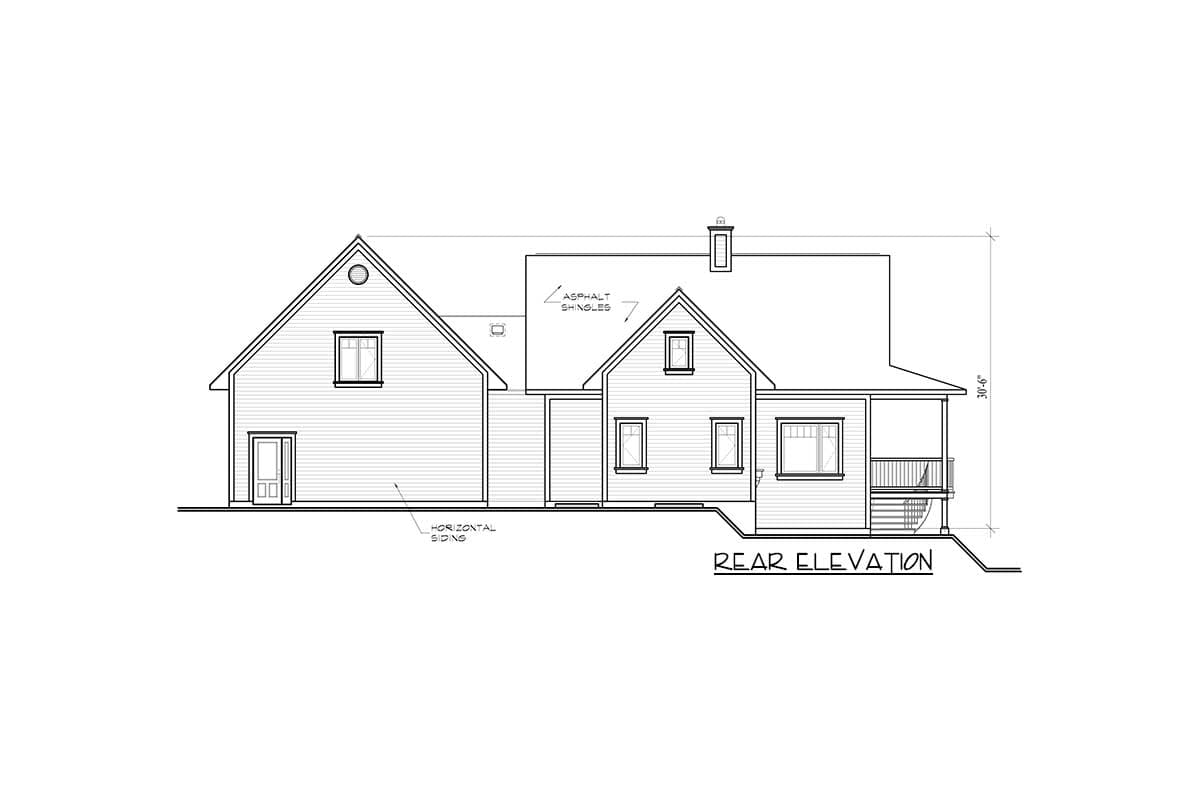 Plan 21184DR: Private Guest Suite in Cottage Design - Image #12 - Cottage, Country, Vacation