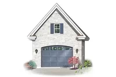 Detached Garage with Storage Space Above