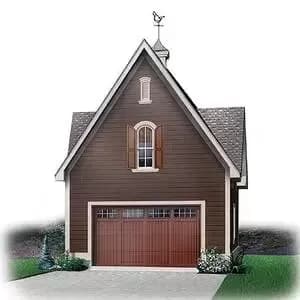 Detached Garage with Storage Space Above