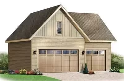 Garage with Storage & Free Materials List
