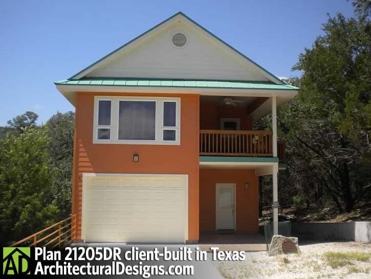 build gallery item - House Plan 21205DR Client-Built In Texas