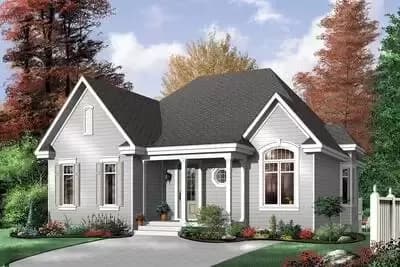 2 Bed House Plan Available in Alternate Versions