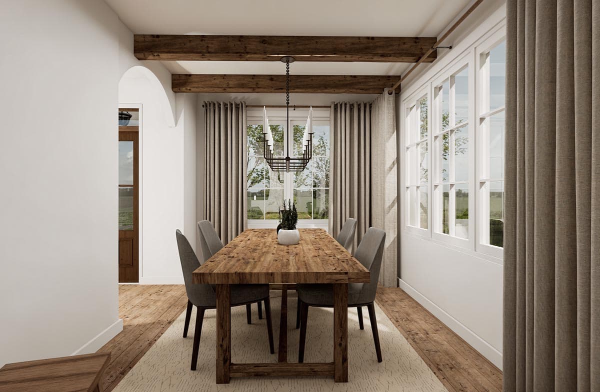 Plan 21220DR: 2-Story Symmetrical Modern Farmhouse Plan with All Bedrooms Upstairs - 1881 Sq Ft - Image #10 - Country, Modern Farmhouse, New American, Traditional