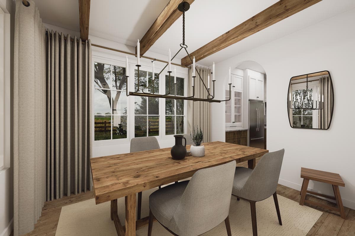 Plan 21220DR: 2-Story Symmetrical Modern Farmhouse Plan with All Bedrooms Upstairs - 1881 Sq Ft - Image #9 - Country, Modern Farmhouse, New American, Traditional