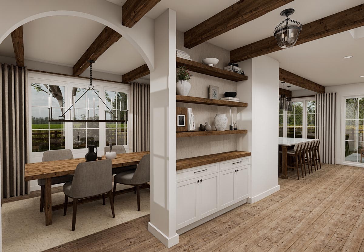 Plan 21220DR: 2-Story Symmetrical Modern Farmhouse Plan with All Bedrooms Upstairs - 1881 Sq Ft - Image #8 - Country, Modern Farmhouse, New American, Traditional