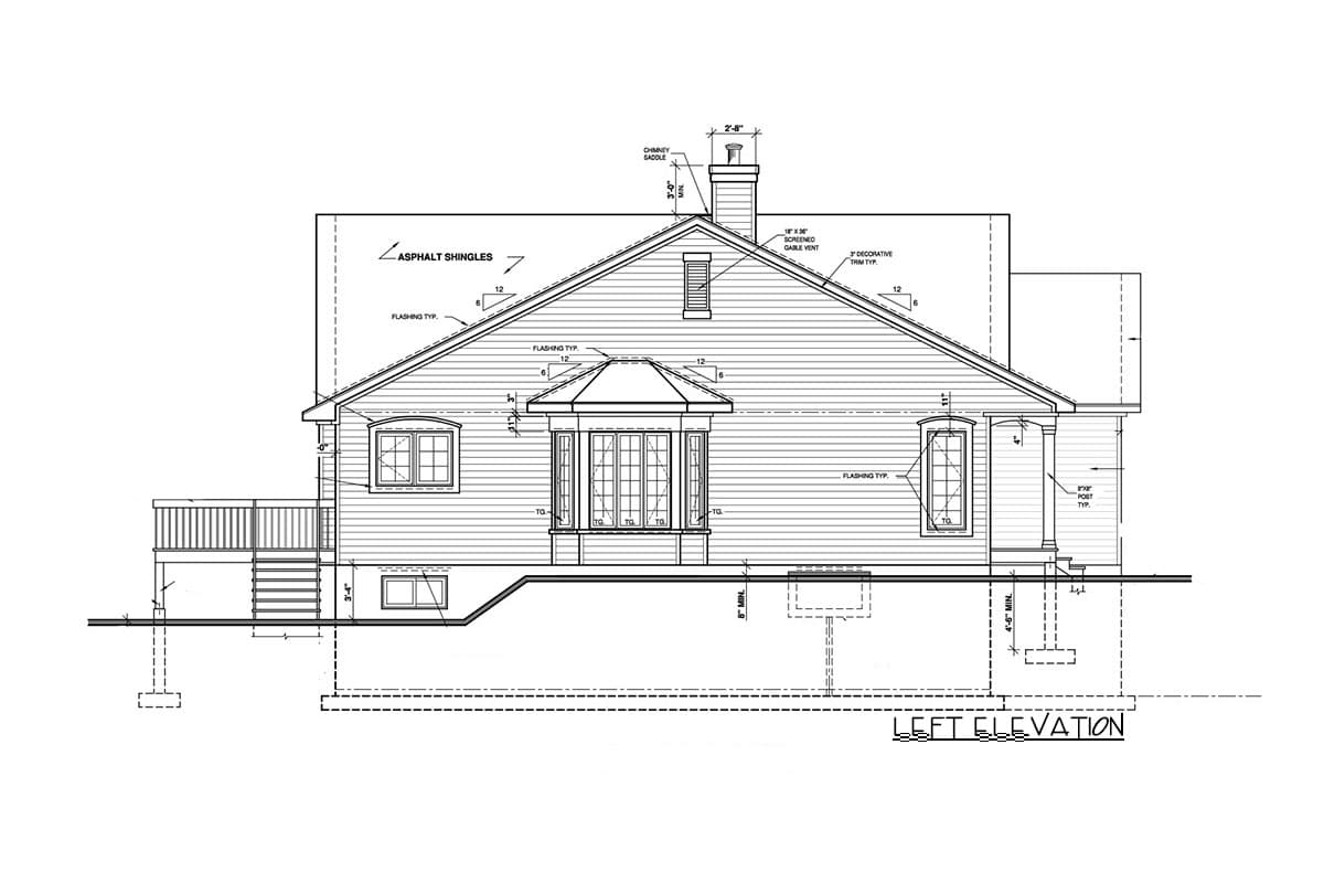 Plan 21228DR: Two Bedroom Cottage House Plan - Image #4 - Cottage, Country, Vacation